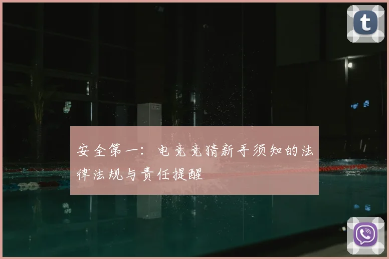 安全第一：电竞竞猜新手须知的法律法规与责任提醒